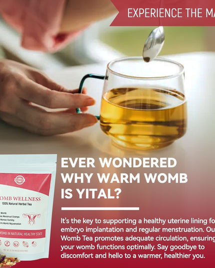 Chinaherbs Natural Womb Tea Female Period Menstrual Cramps Warmer Hormone Balance Glowing Beauty Care Packaged In Bag