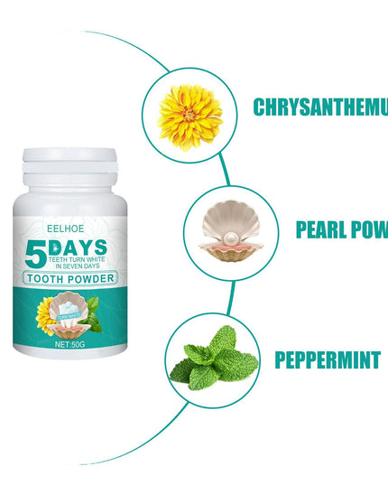 Whitening Tooth Powder Cleans Teeth, Removes Dirt And Plaque, And Freshens Breath