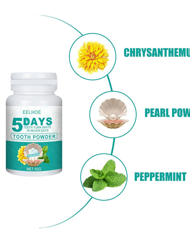 Whitening Tooth Powder Cleans Teeth, Removes Dirt And Plaque, And Freshens Breath