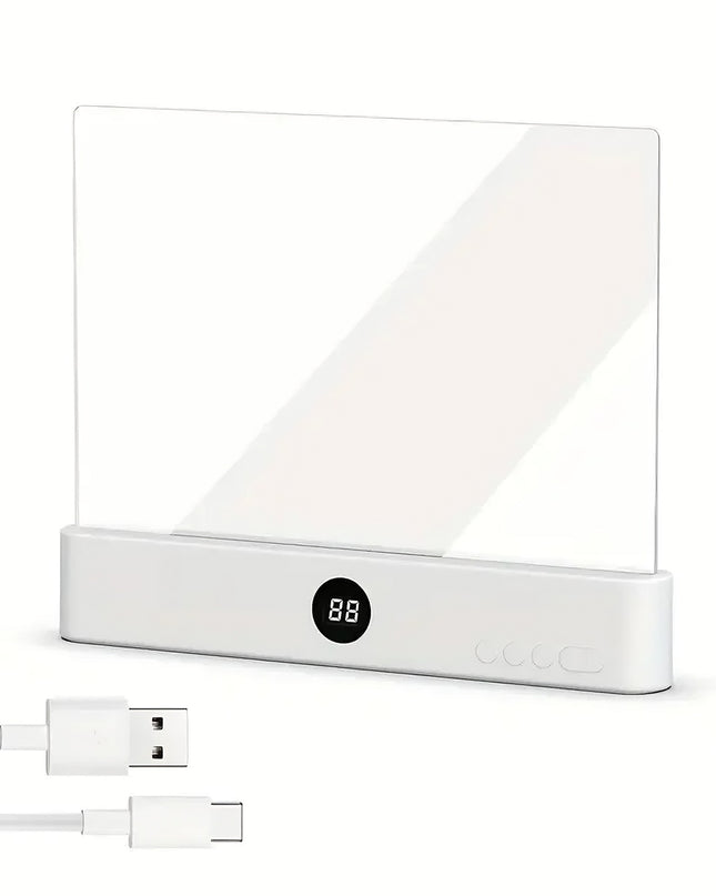 LED Book Light and Night Light 2 in 1, 3 Color Temperatures & Stepless Dimming, USB Rechargeable Reading Light with Timer