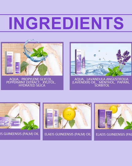 Eelhoe Purple Toned Teeth Set Clean Teeth Breath Care Mouth Clean Mouth Care