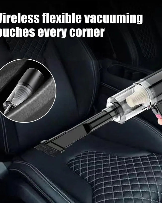 120W High-Power Cordless Handheld Vacuum Cleaner – Portable Wireless Car  Cleaning with Strong Suction