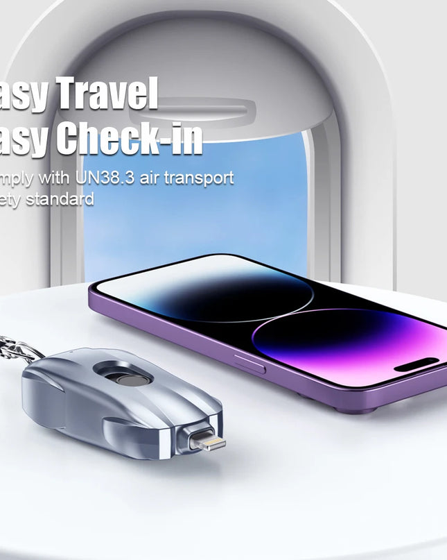Keychain Portable Emergency Phone Charger Power Bank