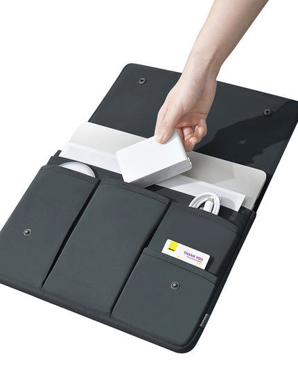 Black and white laptop bag laptop protective cover