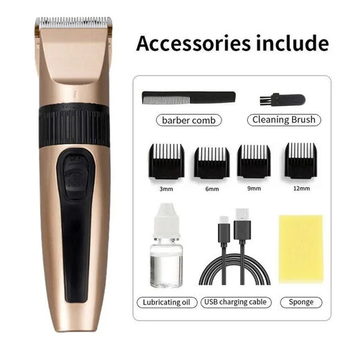 Men's Barber-Grade Hair Cutting Kit