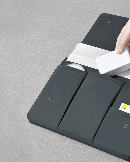 Black and white laptop bag laptop protective cover