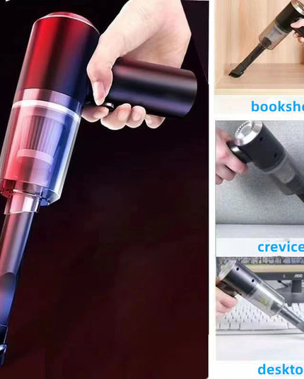 120W High-Power Cordless Handheld Vacuum Cleaner – Portable Wireless Car  Cleaning with Strong Suction