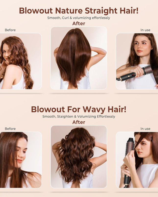 Hot-Air Brushes Thermal Brush 1.5 Inch Curling Iron Volumizing Brush