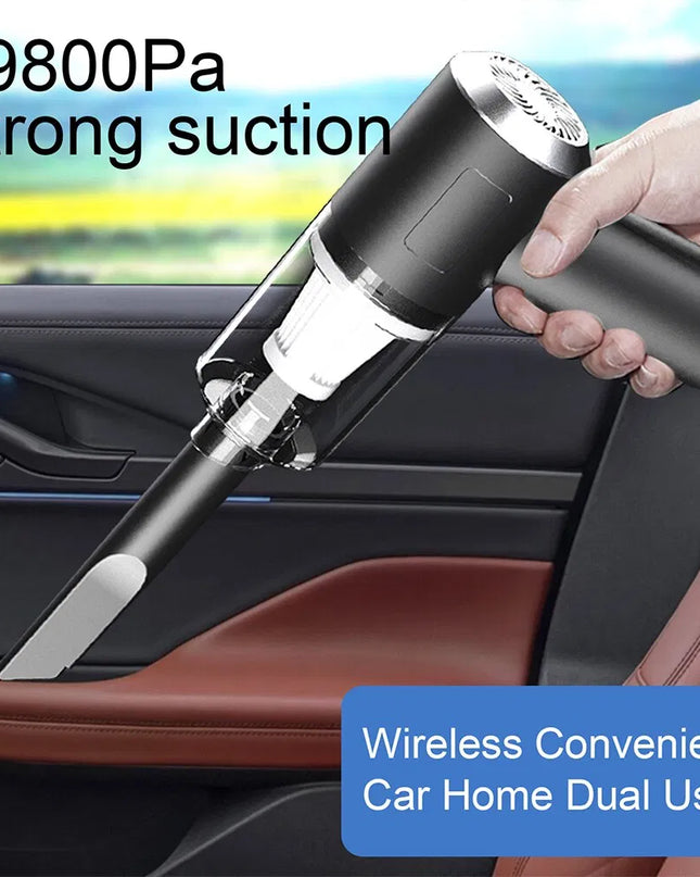 120W High-Power Cordless Handheld Vacuum Cleaner – Portable Wireless Car  Cleaning with Strong Suction