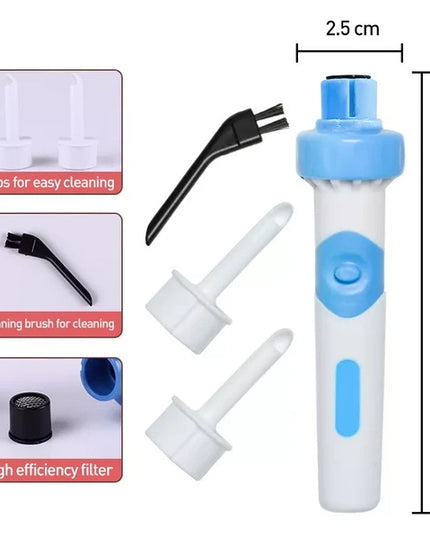 Safety Electric Cordless Vacuum Ear Cleaner Wax Remover Painless Cleaning Tool