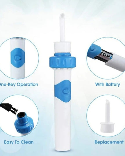 Safety Electric Cordless Vacuum Ear Cleaner Wax Remover Painless Cleaning Tool