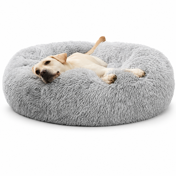 Round Plush Pet Bed – Soft & Washable Dog & Cat Sofa