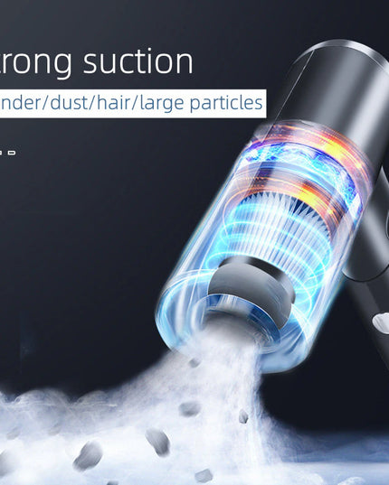 120W High-Power Cordless Handheld Vacuum Cleaner – Portable Wireless Car  Cleaning with Strong Suction