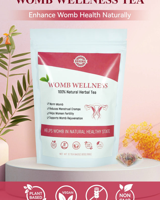 Chinaherbs Natural Womb Tea Female Period Menstrual Cramps Warmer Hormone Balance Glowing Beauty Care Packaged In Bag