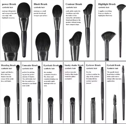 BEILI Low MOQ Ship Fast Custom High Quality Make Up Brushes Wholesale Wood Handle Premium Natural10pcs Makeup Brush