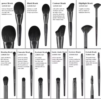 BEILI 10-Piece Makeup Brush Set – Premium Quality, Wooden Handle