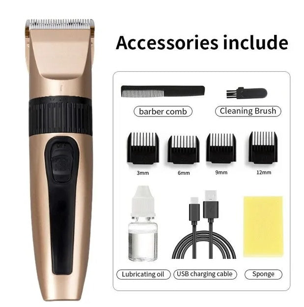 Men's Barber-Grade Hair Cutting Kit