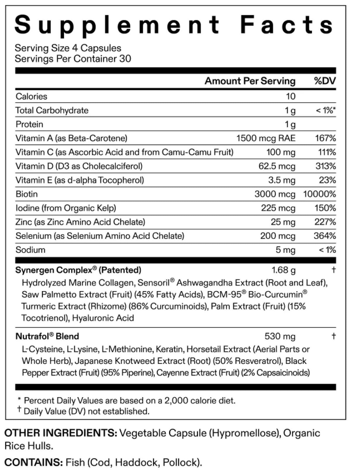 Nutrafol Women Hair Growth Nutraceutical Dietary Supplement 120 Capsules