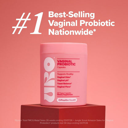 O Positiv Health URO Vaginal Probiotic Capsules (60 Vegan Capsules)