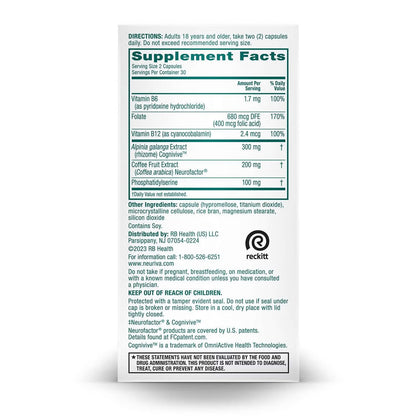 Neuriva Brain Health Ultra - 60 Capsules (30 Servings)