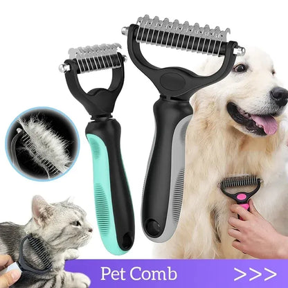 Self-Cleaning Pet Grooming Deshedding Comb