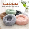 Round Plush Pet Bed – Soft & Washable Dog & Cat Sofa