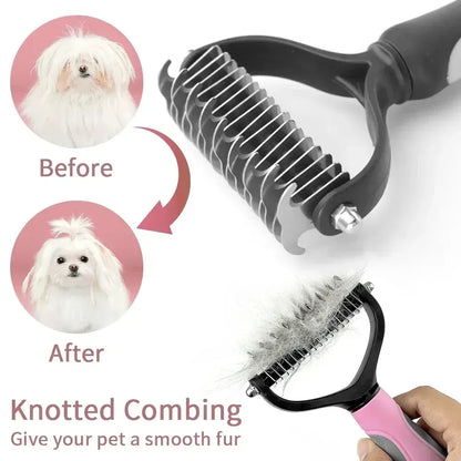 Self-Cleaning Pet Grooming Deshedding Comb