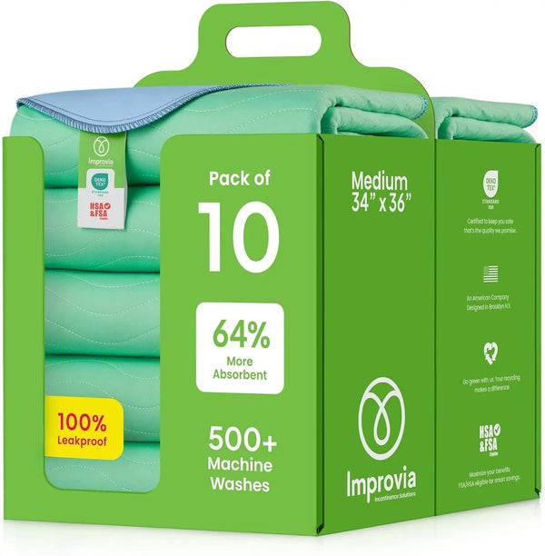 4PCS Reusable Waterproof Incontinence Underpads