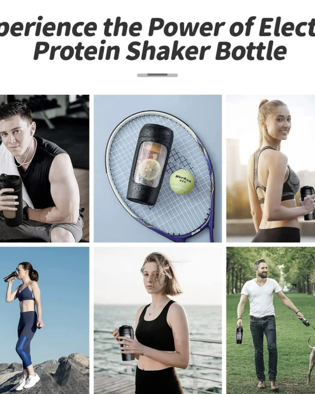650ML Electric Protein Shaker – USB Rechargeable, Smooth Lumps-Free Shakes
